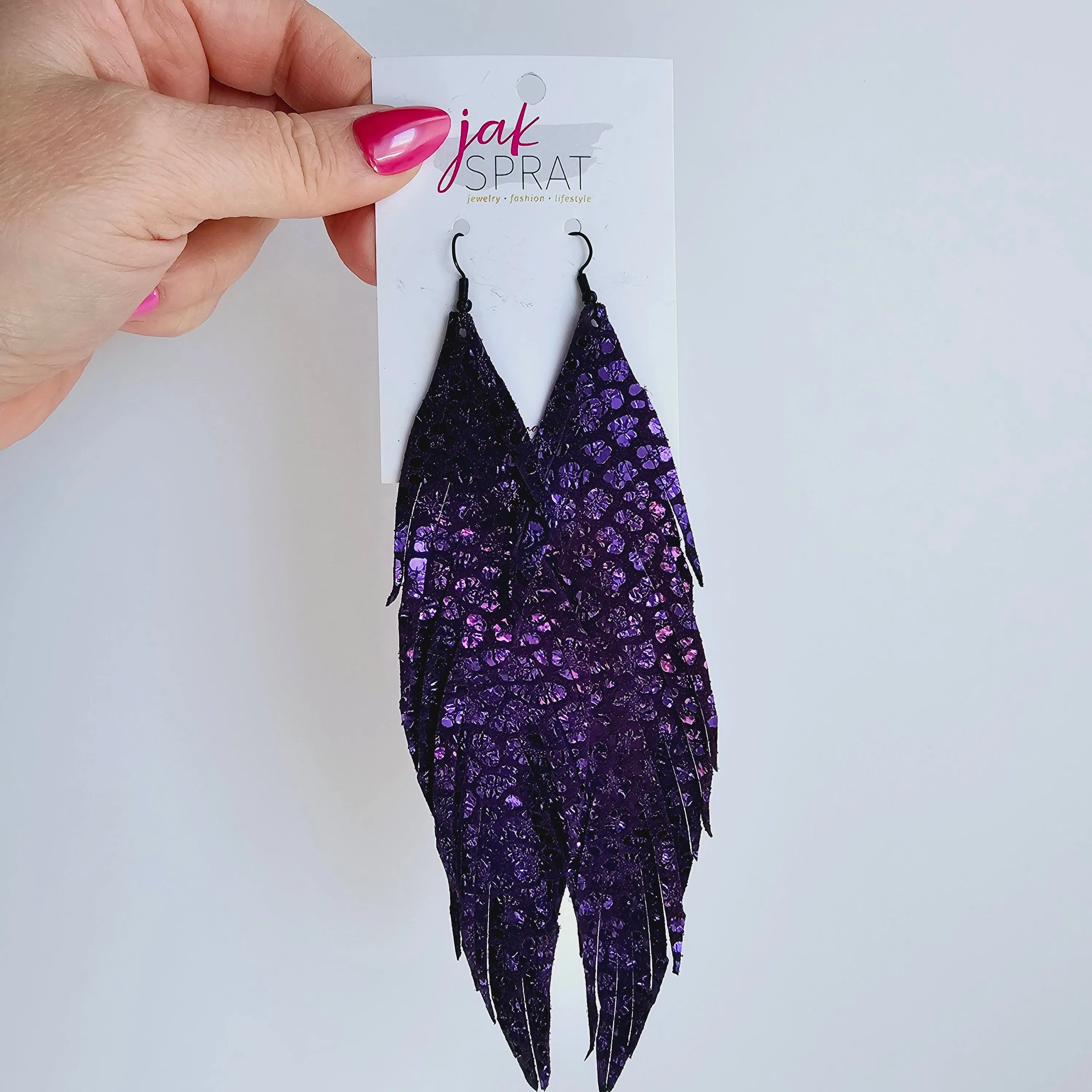 7inch Leather Feather Shoulder Dusters | Jak Sprat