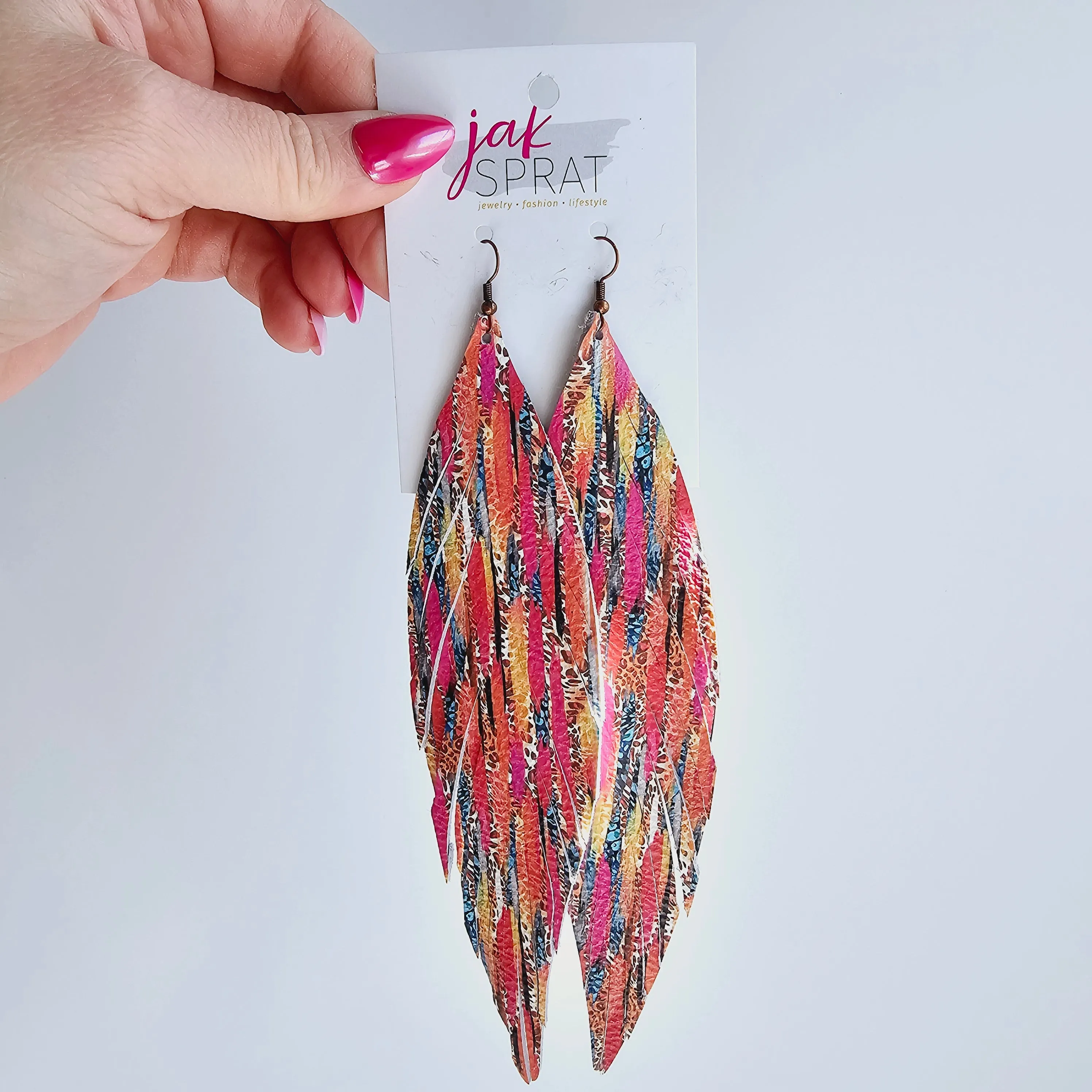 7inch Leather Feather Shoulder Dusters | Jak Sprat