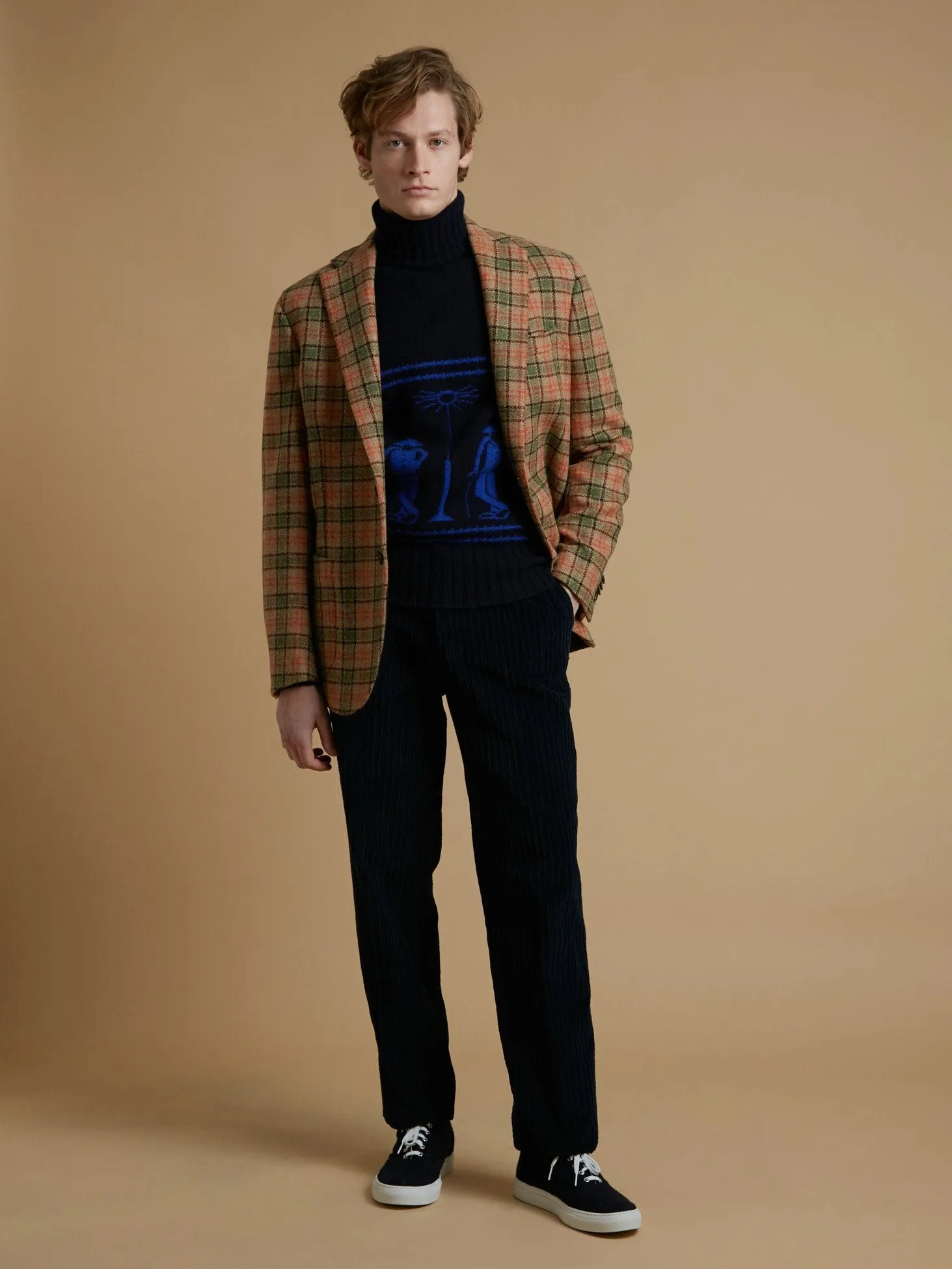 AARTHUR 3 BUTTONS CHECKED JACKET