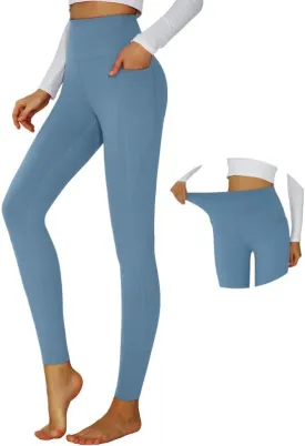 BEARTALON Yoga Leggings for Women High Waisted Yoga Pants Tummy Control Workout Leggings with Pockets Gym Hiking Casual