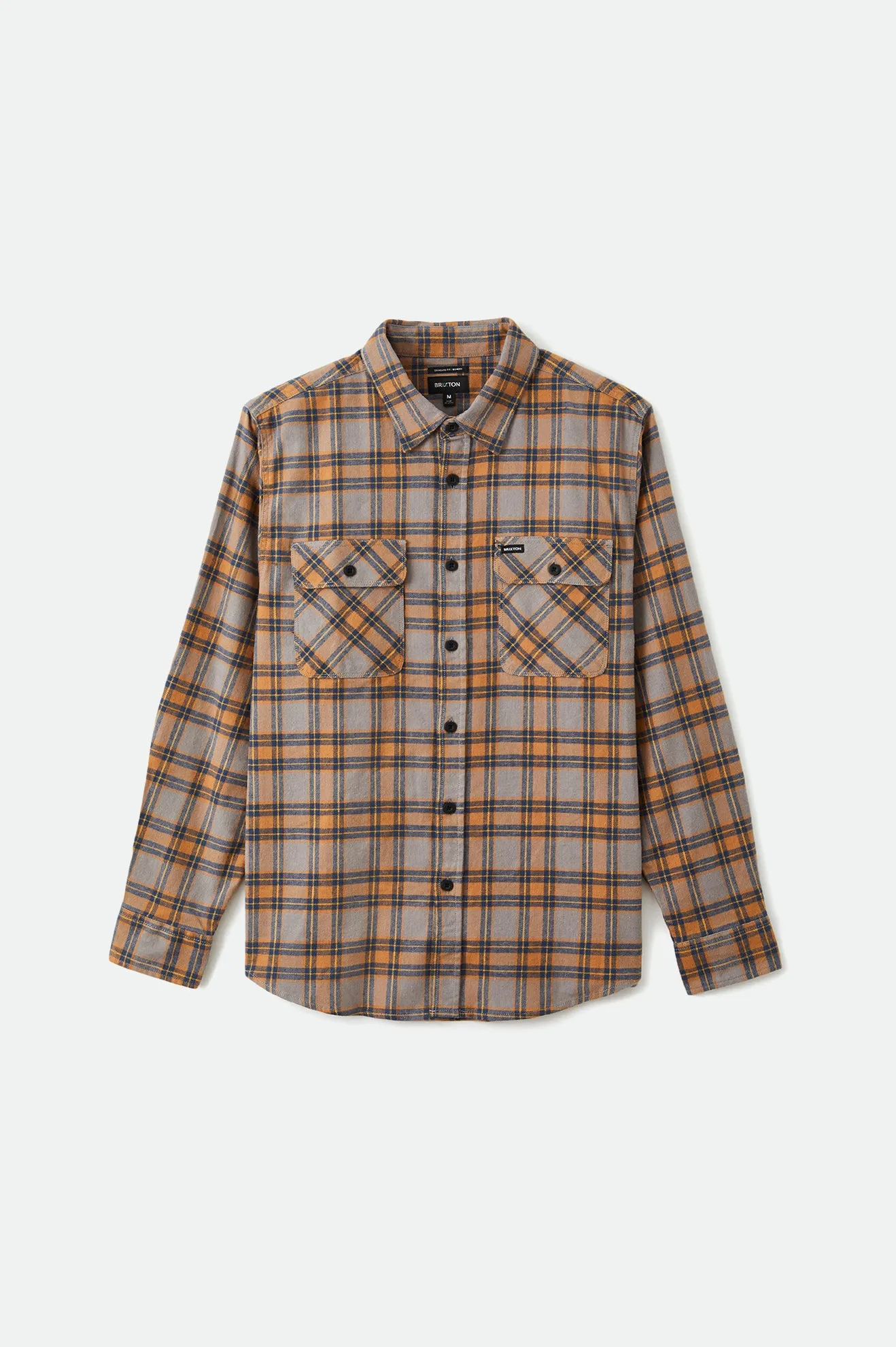 Bowery Stretch L/S Utility Flannel - Heather Grey