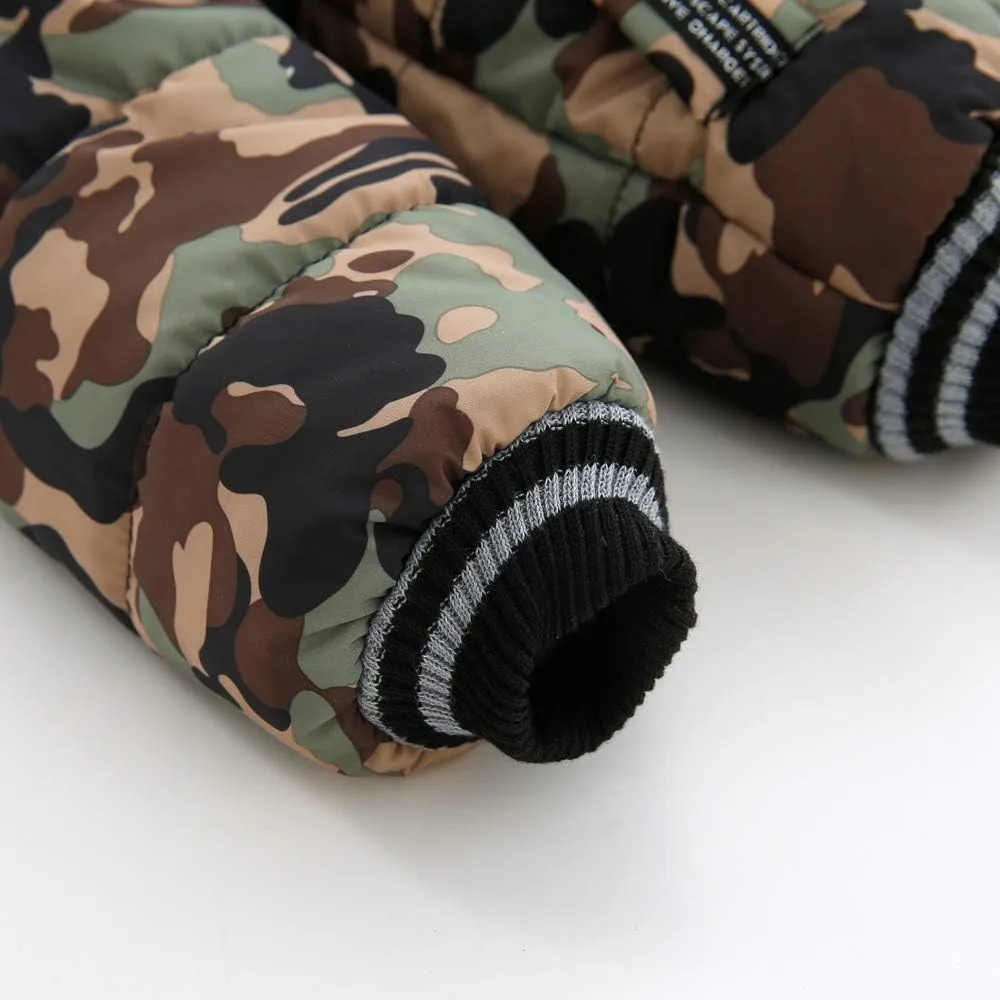 Boys and Toddler's Winter Parka Coat Fu Collar Hood Fleece Lined Puffer Jacket Thicken Padded Plaid Sweater Vest Girls