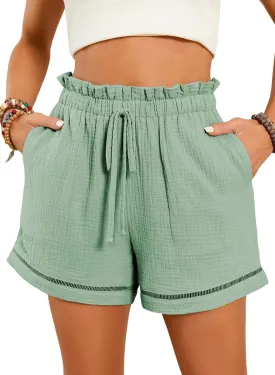 Dokotoo Womens Casual Shorts High Waisted 2025 Fashion Beach Cruise Shorts Cute Comfy Summer Shorts with 2 Pockets S-XL