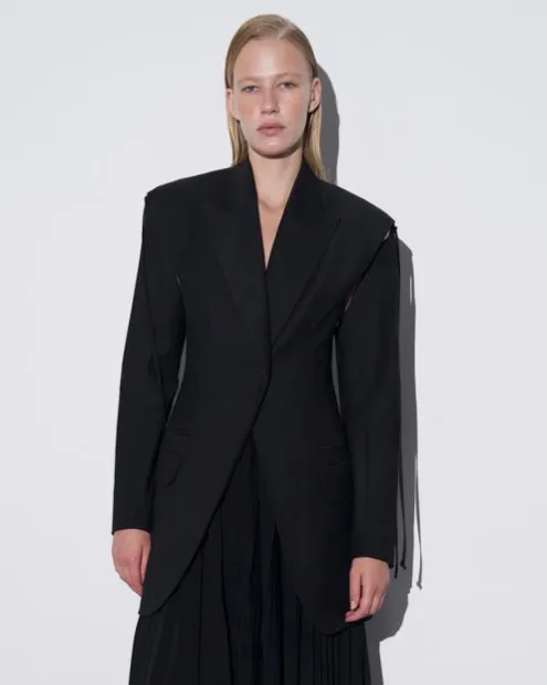 Double breasted fitted jacket
