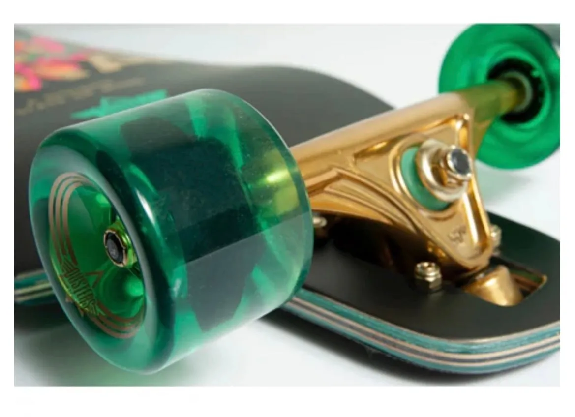 Dusters Golden State Black/Green 38" Longboard Complete