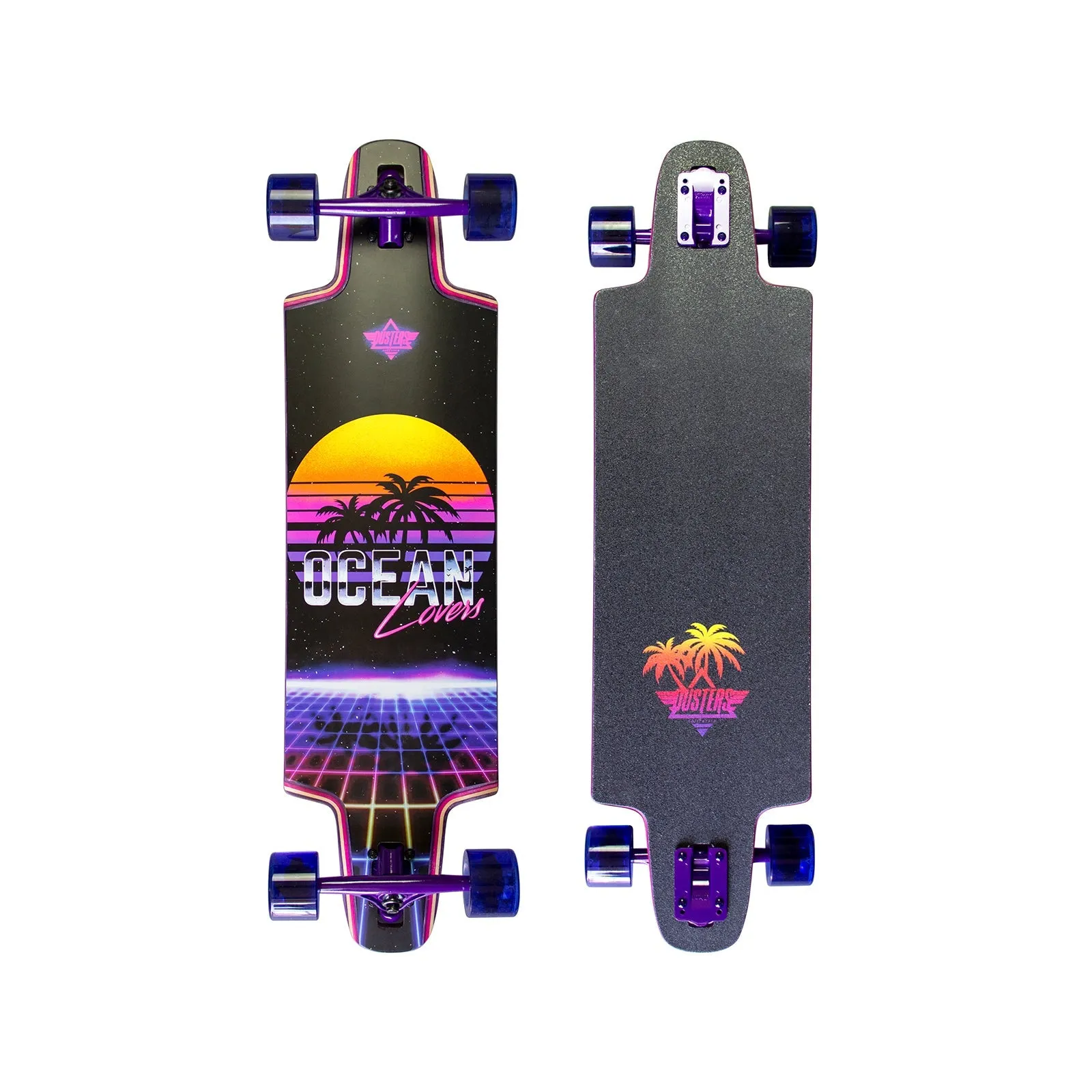 Dusters Ocean Lovers Complete Longboard - 36" Purple