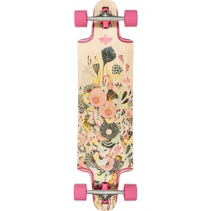 Dusters Reef Complete Longboard - 9.5" Natural/Pink