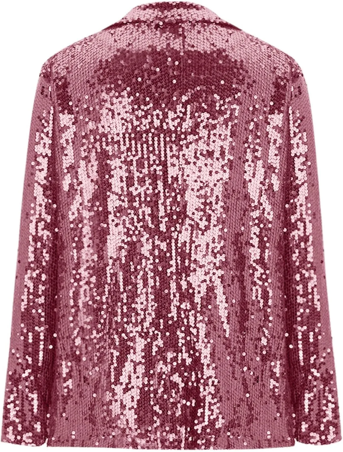 Firzero Womens Blazer Jacket Lapel Sequin Jackets Long Sleeve Open Front Blazer Shiny Jacket Sparkly Glitter Party Cardigan