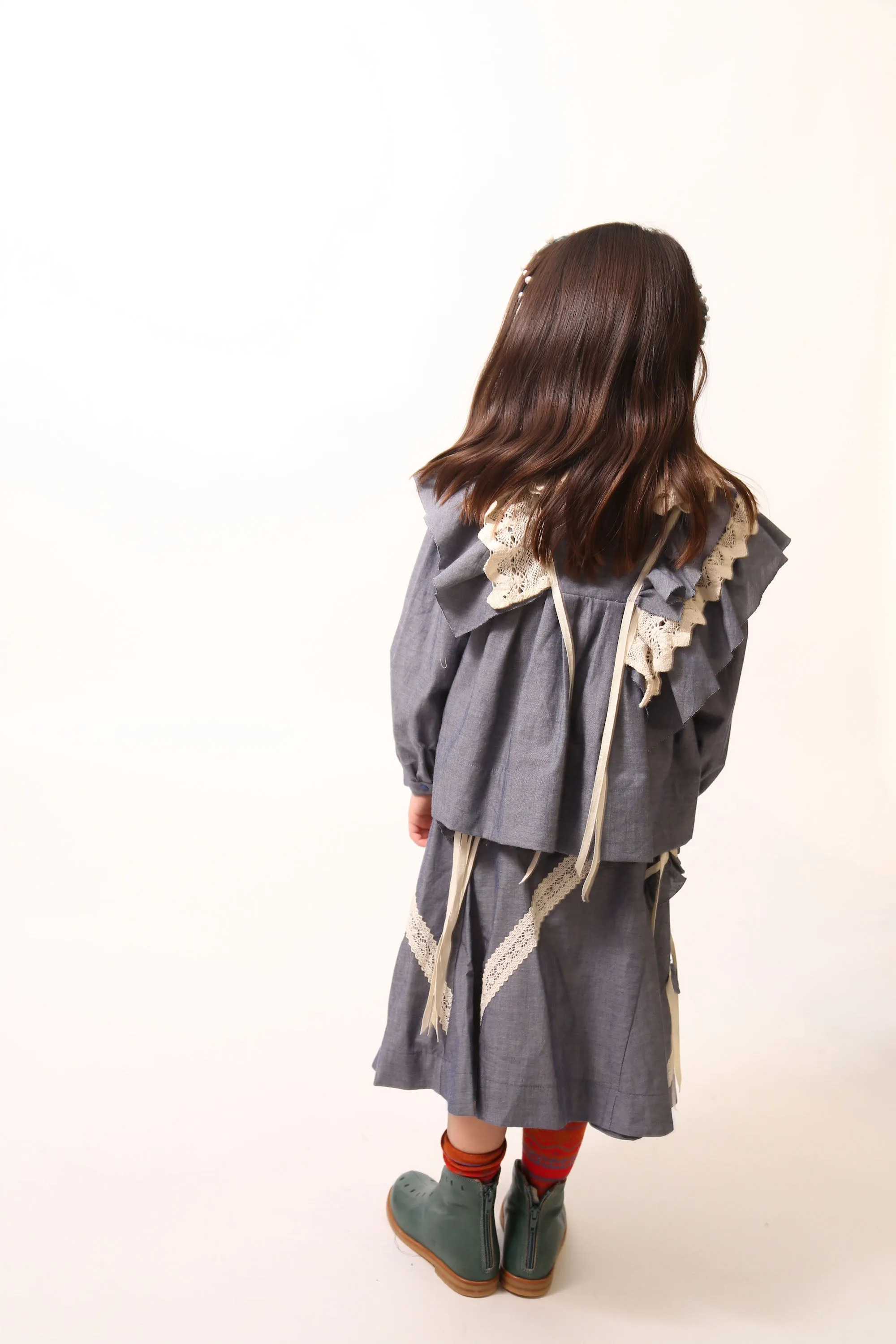 GAEL RUFFLED FLARE SKIRT