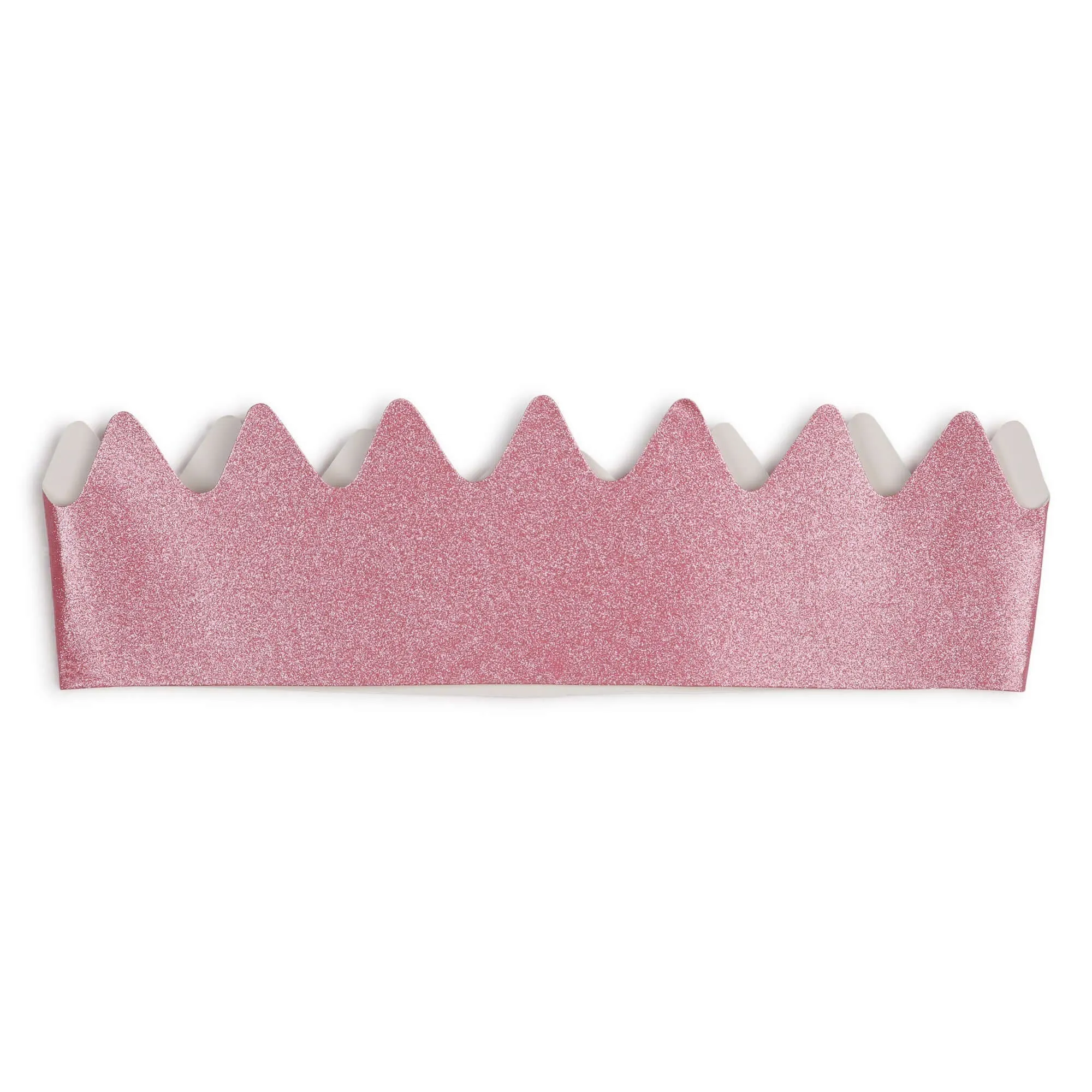 Girls Pink Sequin Shorts & Glitter Crown