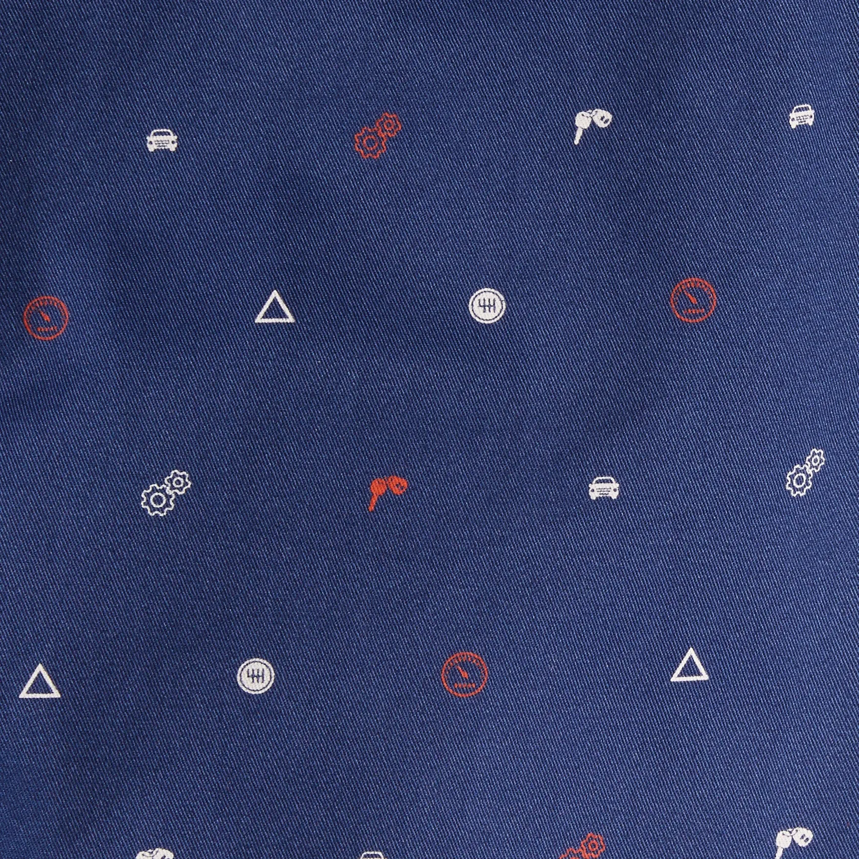Halstead - Navy Novelty Print Shorts