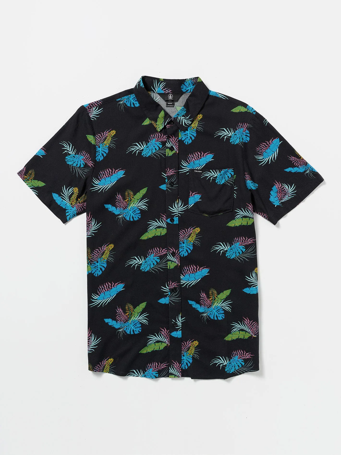 High Ball Short Sleeve Woven Shirt - Black