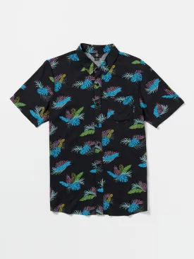High Ball Short Sleeve Woven Shirt - Black