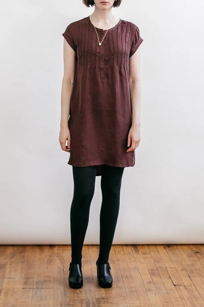 Huron Burgundy Crepe