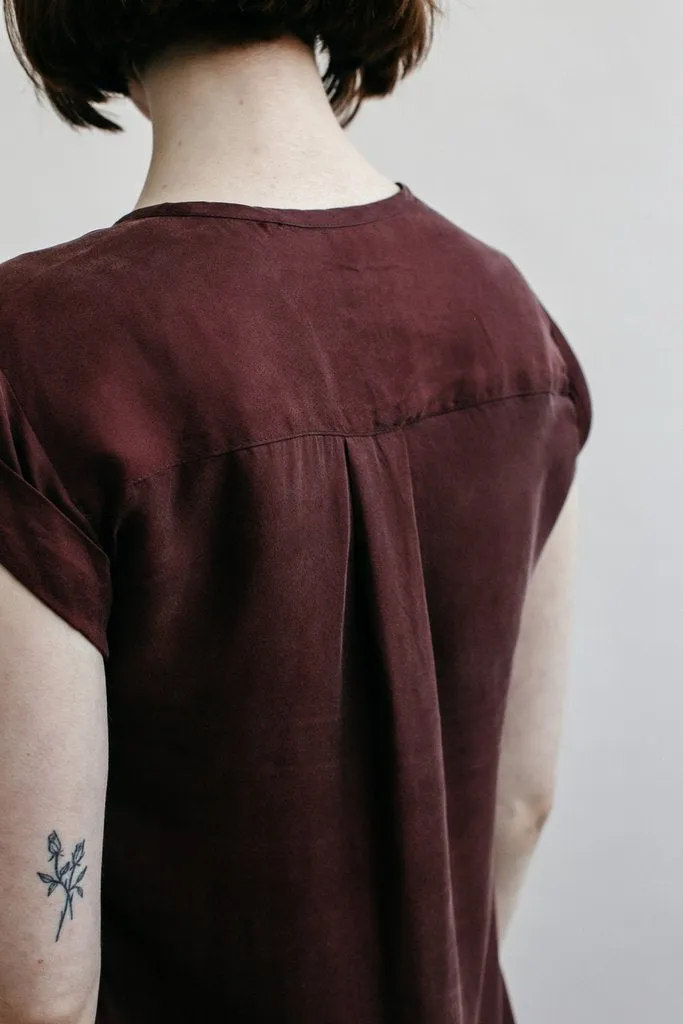 Huron Burgundy Crepe