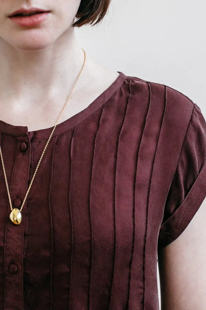 Huron Burgundy Crepe