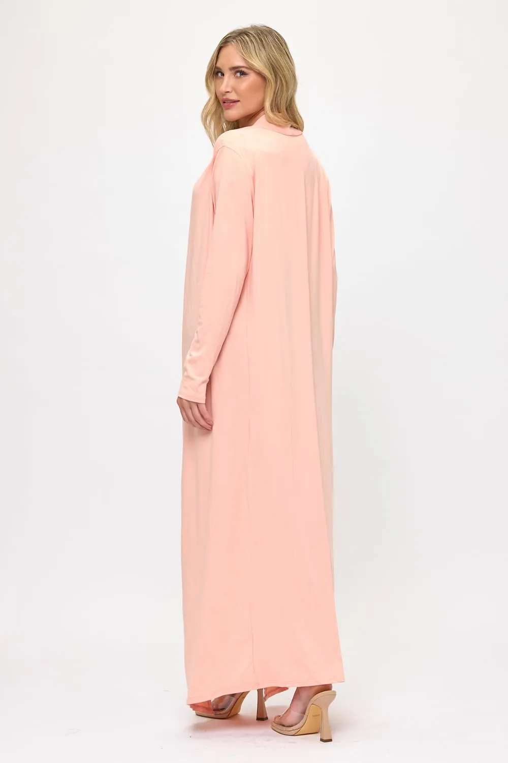 Isaac Liev Maxi Cardigan Duster Sweater  Women's Extra Long Open Front Full Length Lightweight Cardigans Dusters Sweaters