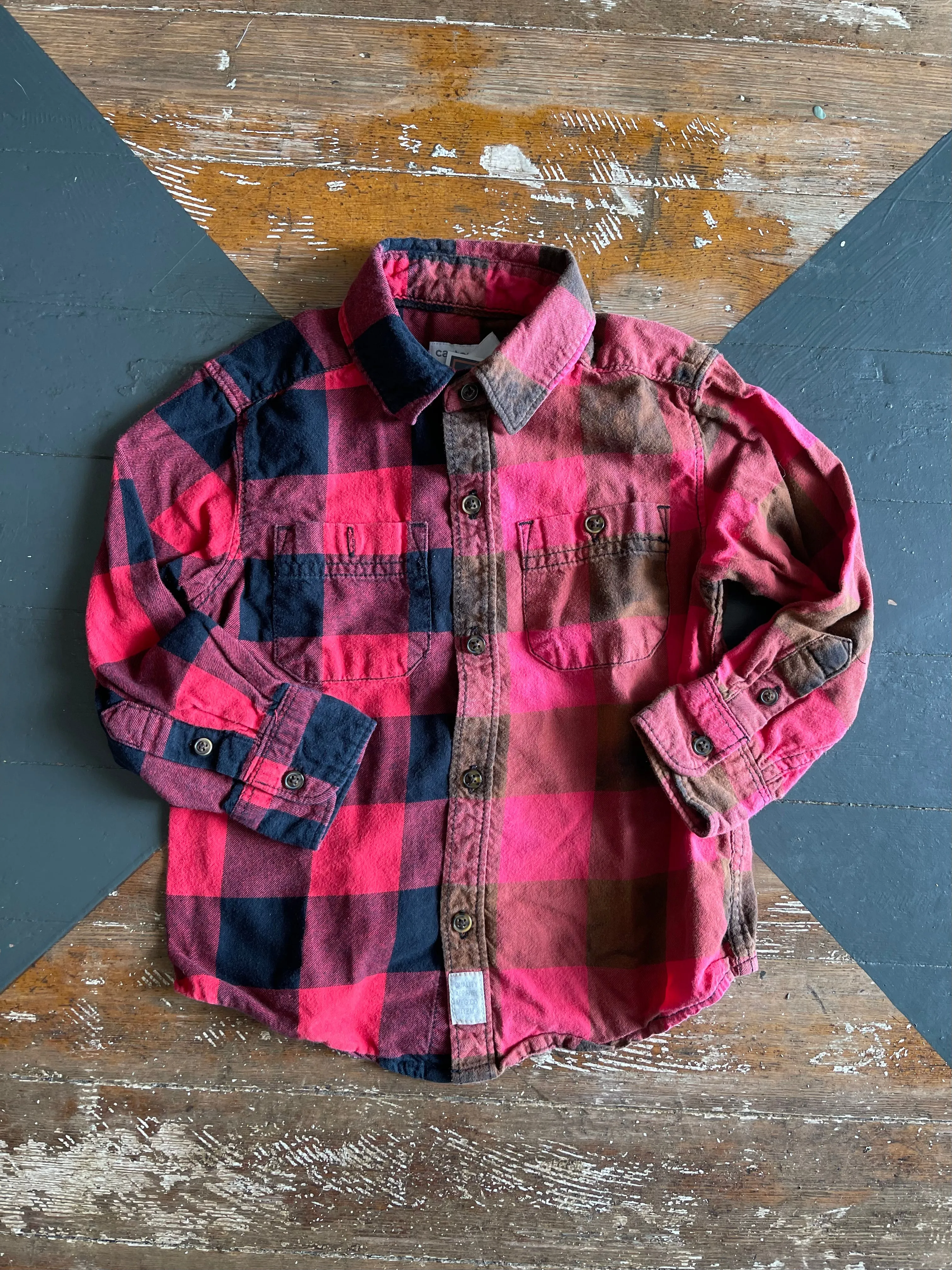 KIDS BLEACHED FLANNEL - 3T