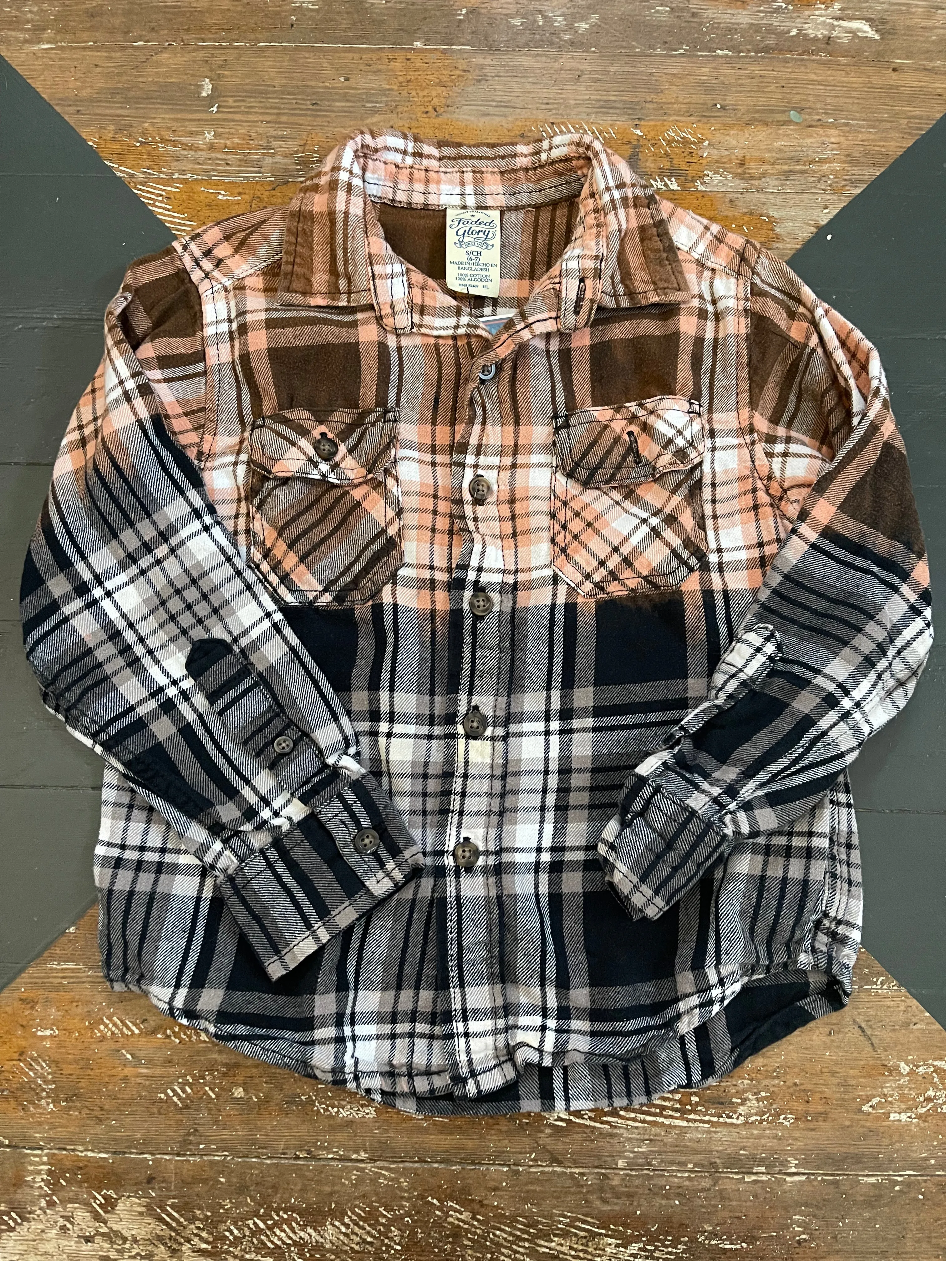 KIDS BLEACHED FLANNEL - 6