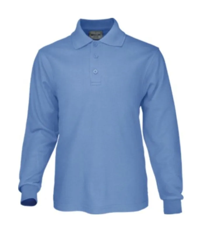 Kids Polyface Long Sleeve Polo