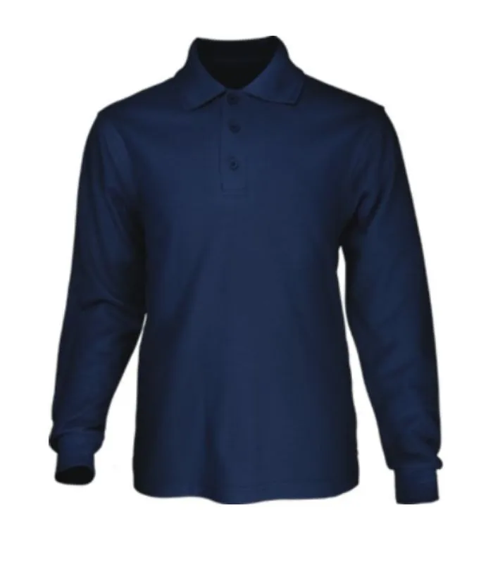 Kids Polyface Long Sleeve Polo