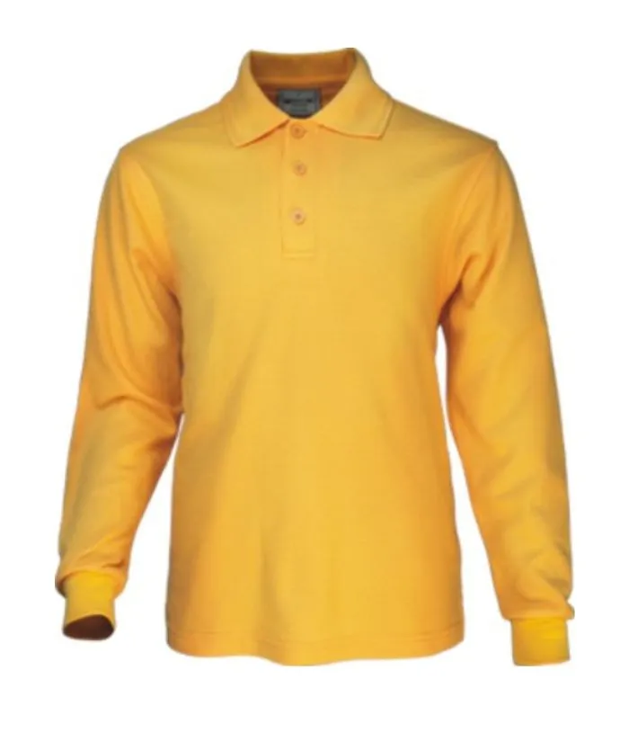 Kids Polyface Long Sleeve Polo