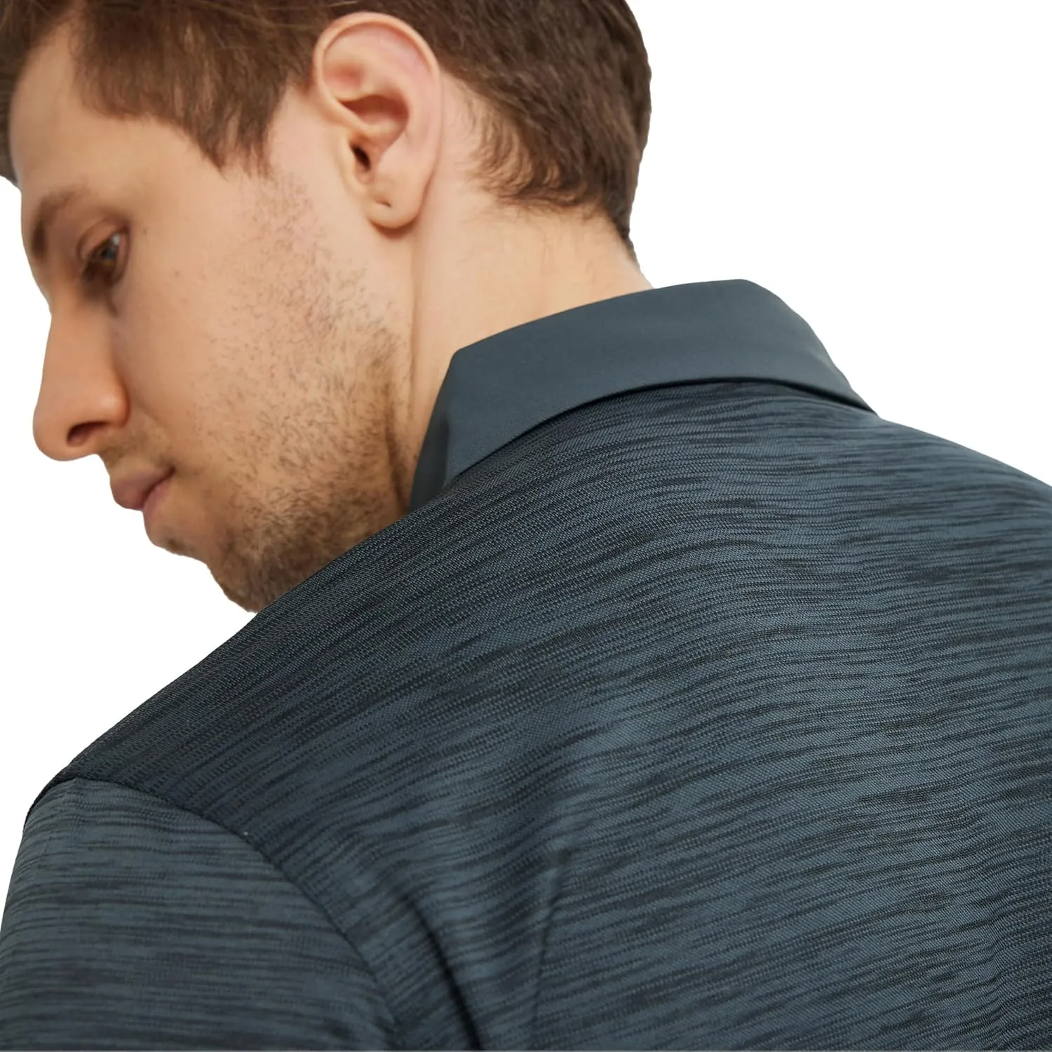 M MAELREG Golf Shirts for Men Dry Fit Short Sleeve Casual Performance Moisture Wicking Heather Pique Collared Polo Shirts
