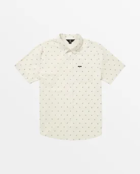 Macking Short Sleeve Woven Top - White Flash