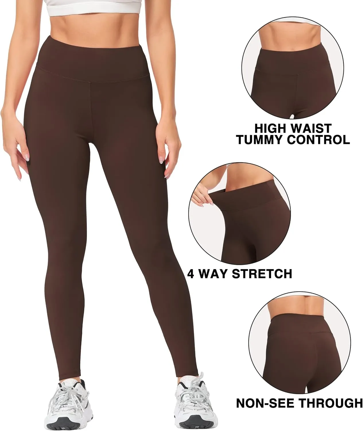 Natural Feelings Buttercloud High Waisted Leggings for Women Tummy Control Workout Leggings Soft Athletic Yoga Pants