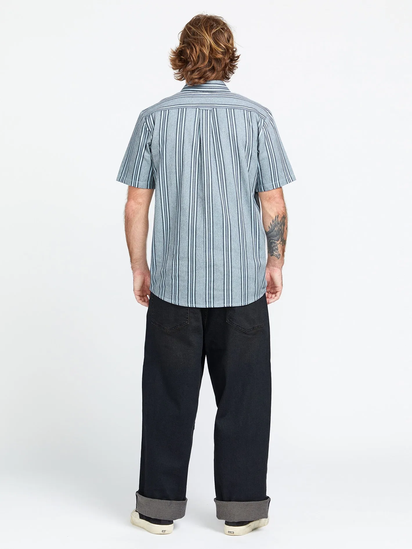 Newbar Stripe Short Sleeve Shirt - Celestial Blue