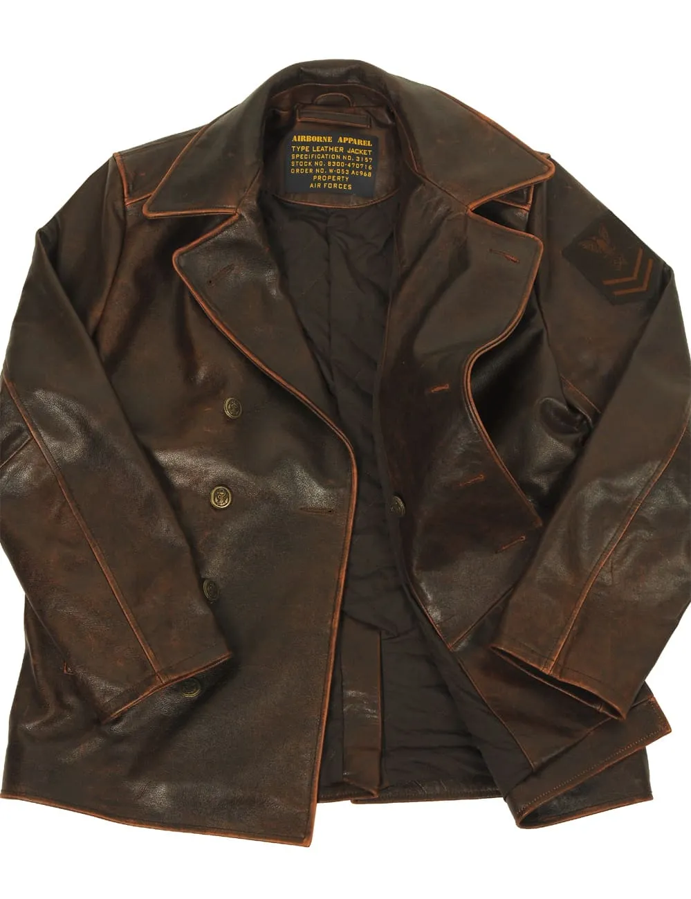 Nimitz Leather Pea coat Art. 130