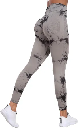 NORMOV Seamless Workout Butt Lifting Leggings - Booty Scrunch Gym Leggings for Women