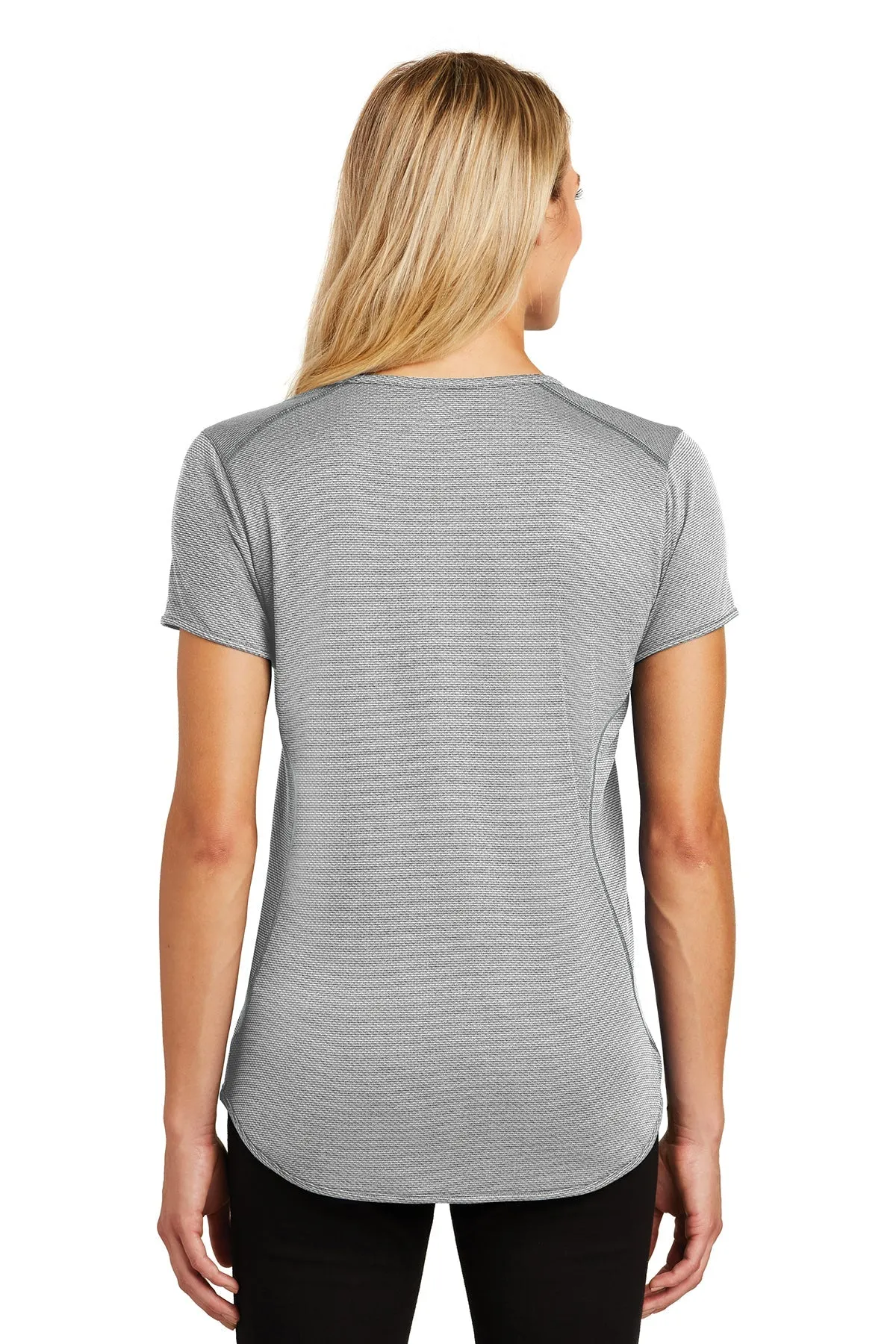 OGIO Ladies Orbit Customized Henleys, Rogue Grey/ White