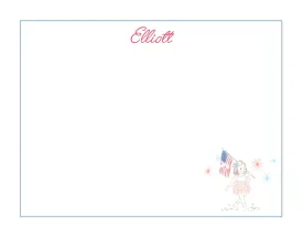 Patriotic Girl Stationery