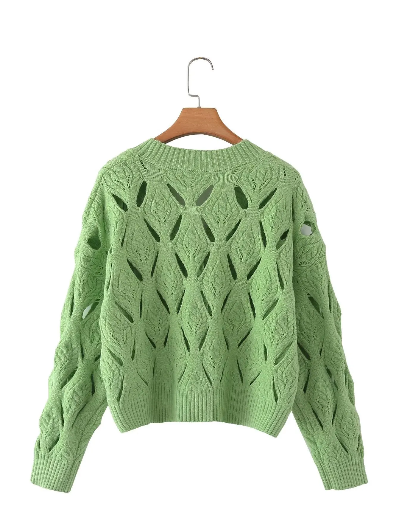 Pre Order:  Diagonal Slits Square Button Sweater