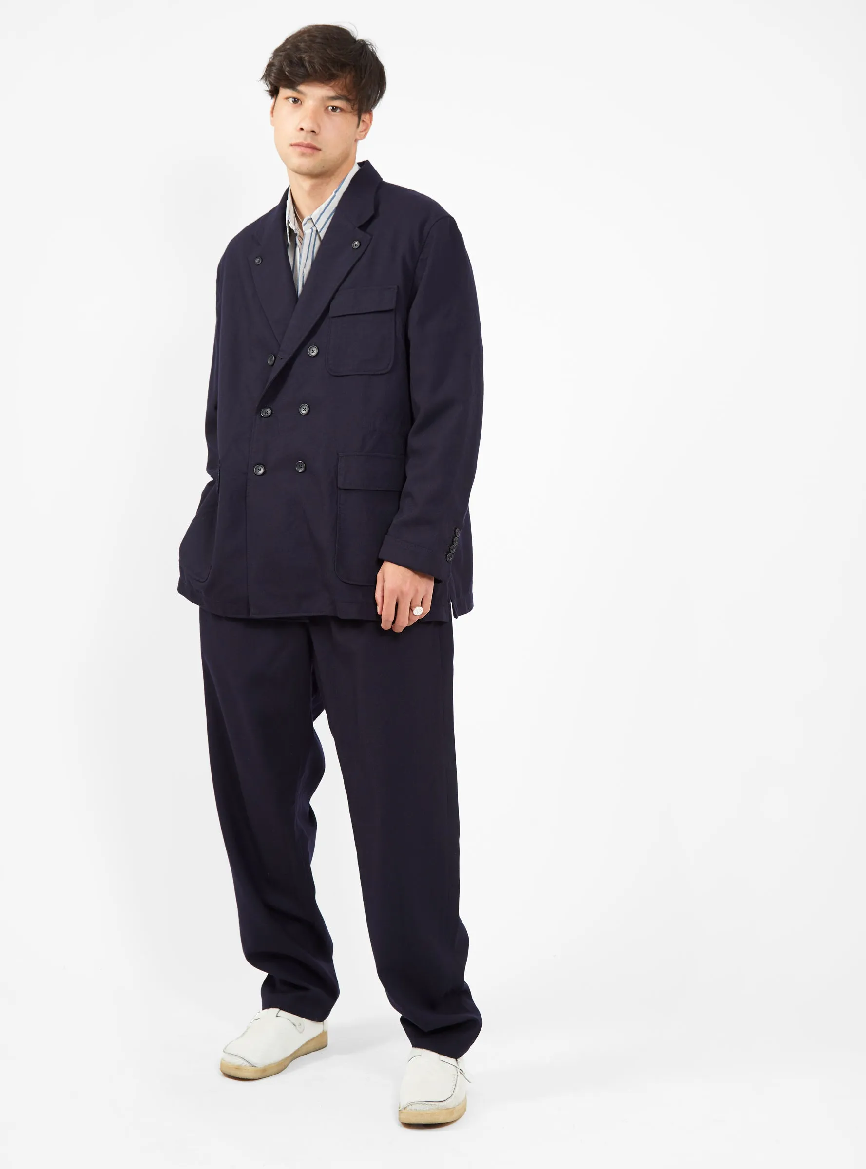 Reefer Uniform Wool Serge Jacket Dark Navy