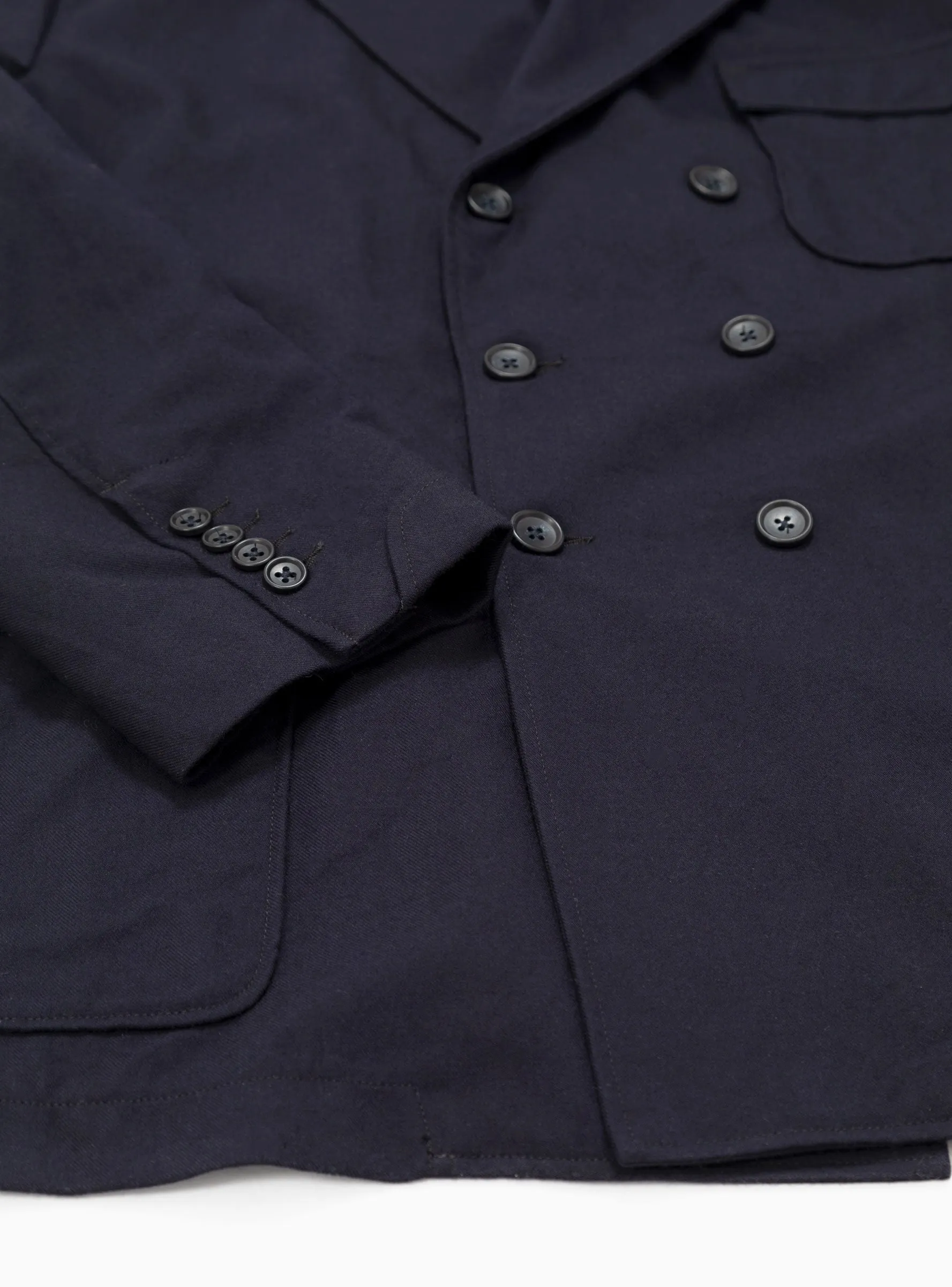 Reefer Uniform Wool Serge Jacket Dark Navy