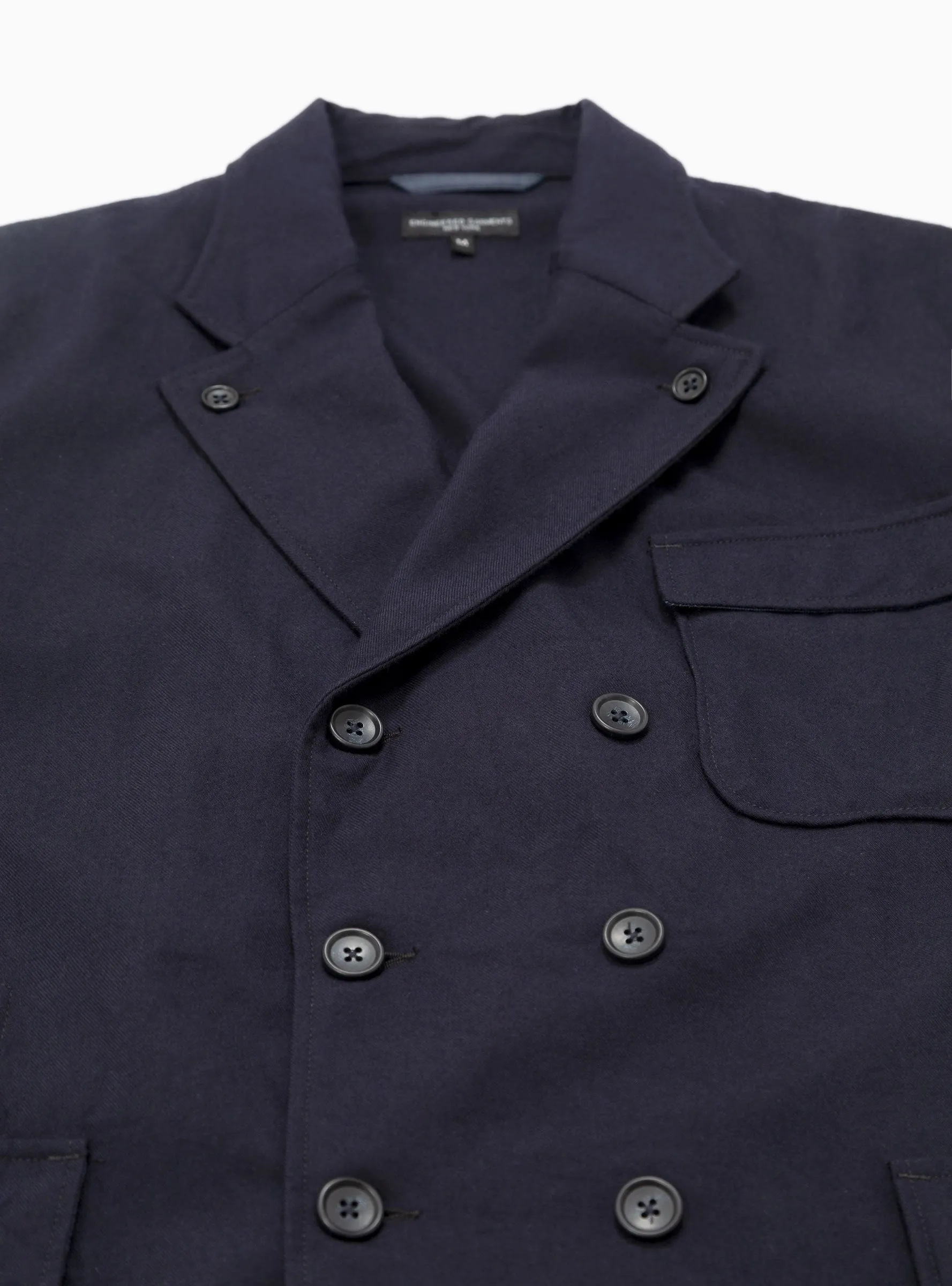 Reefer Uniform Wool Serge Jacket Dark Navy