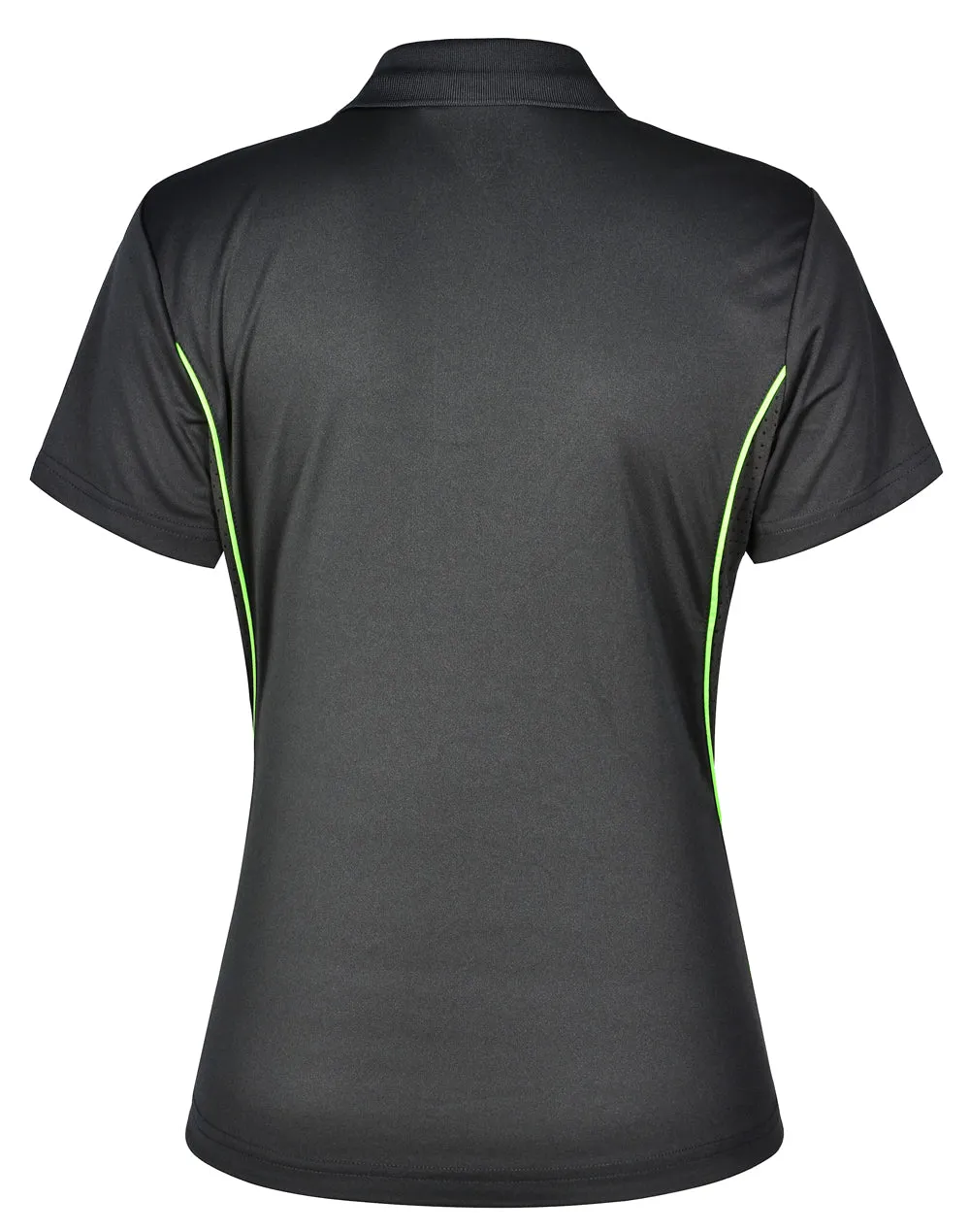Winning Spirit Ladies' CoolDry Short Sleeve Contrast Polo 1st (11 Colour)-(PS80)