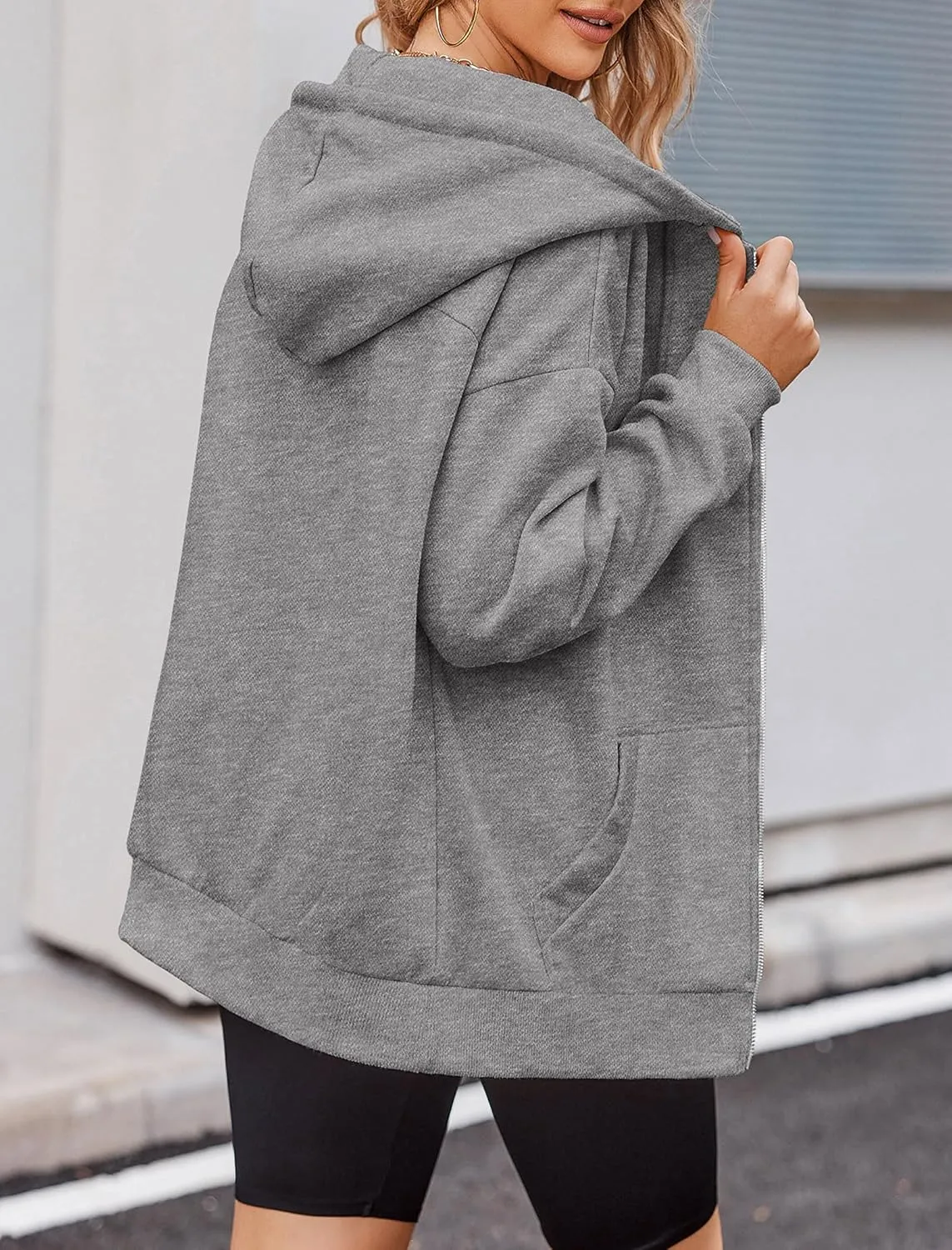 Zeagoo Women's Oversized Zip Up Hoodies Fleece Jacket Casual 2025 Fall Winter Sweatshirts Y2K Hoodies